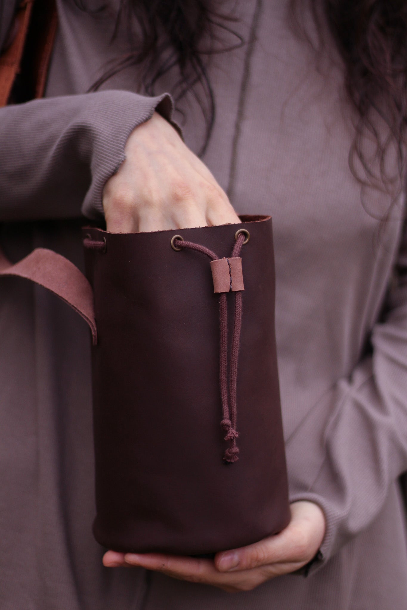 Mushie Bag | Brown & Orange