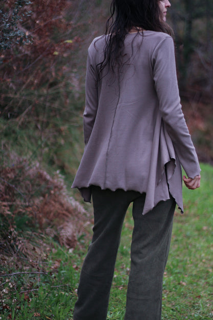 LILY long sleeve blouse | Taupe