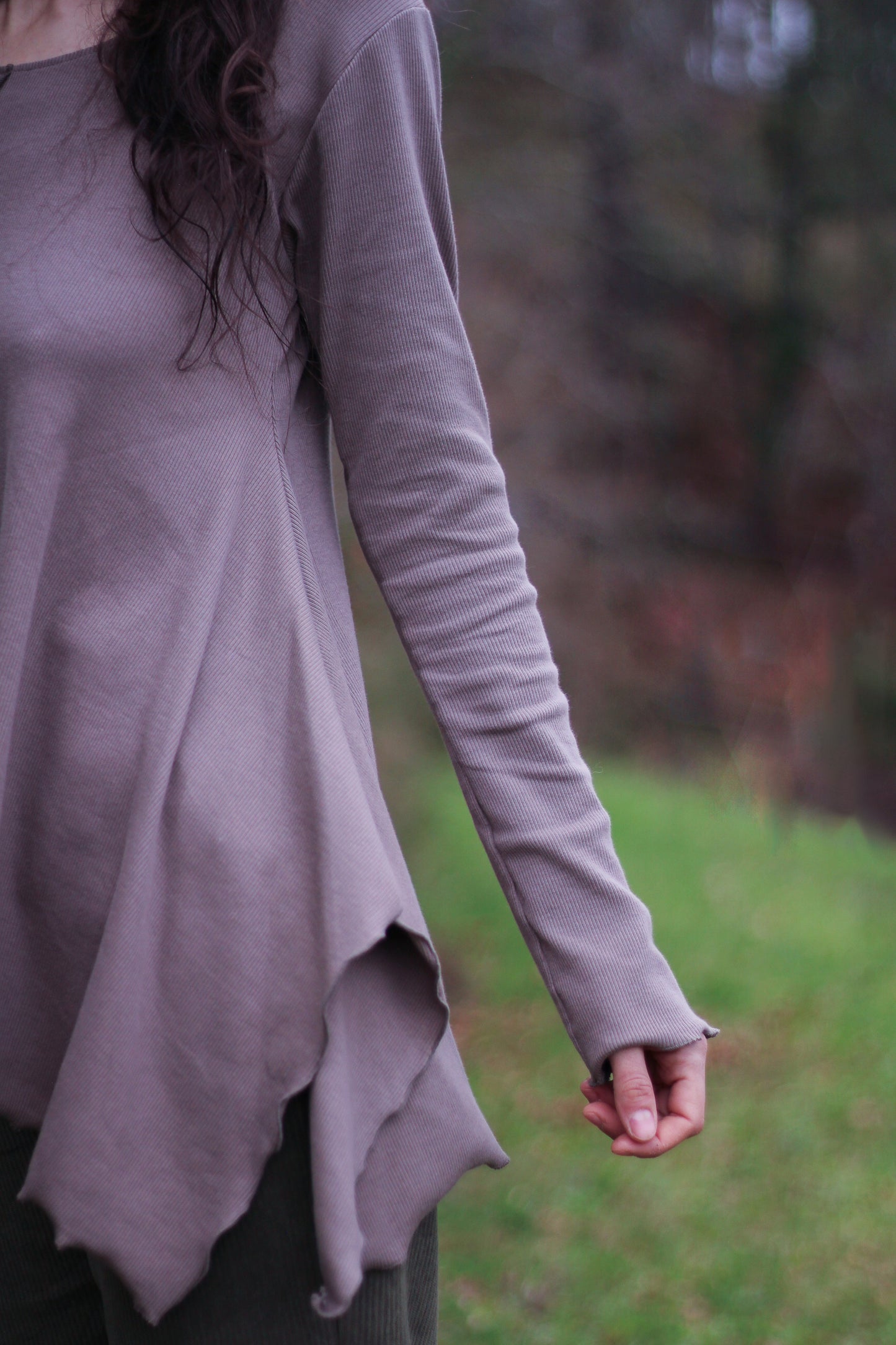 LILY long sleeve blouse | Taupe