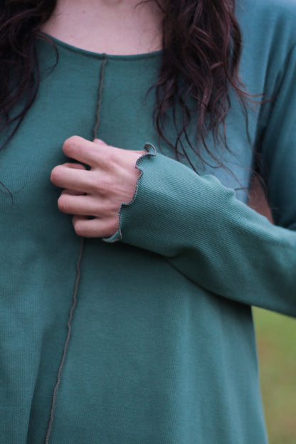 LILY long sleeve blouse | Blue turquoise