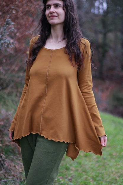 LILY long sleeve blouse | Bronze