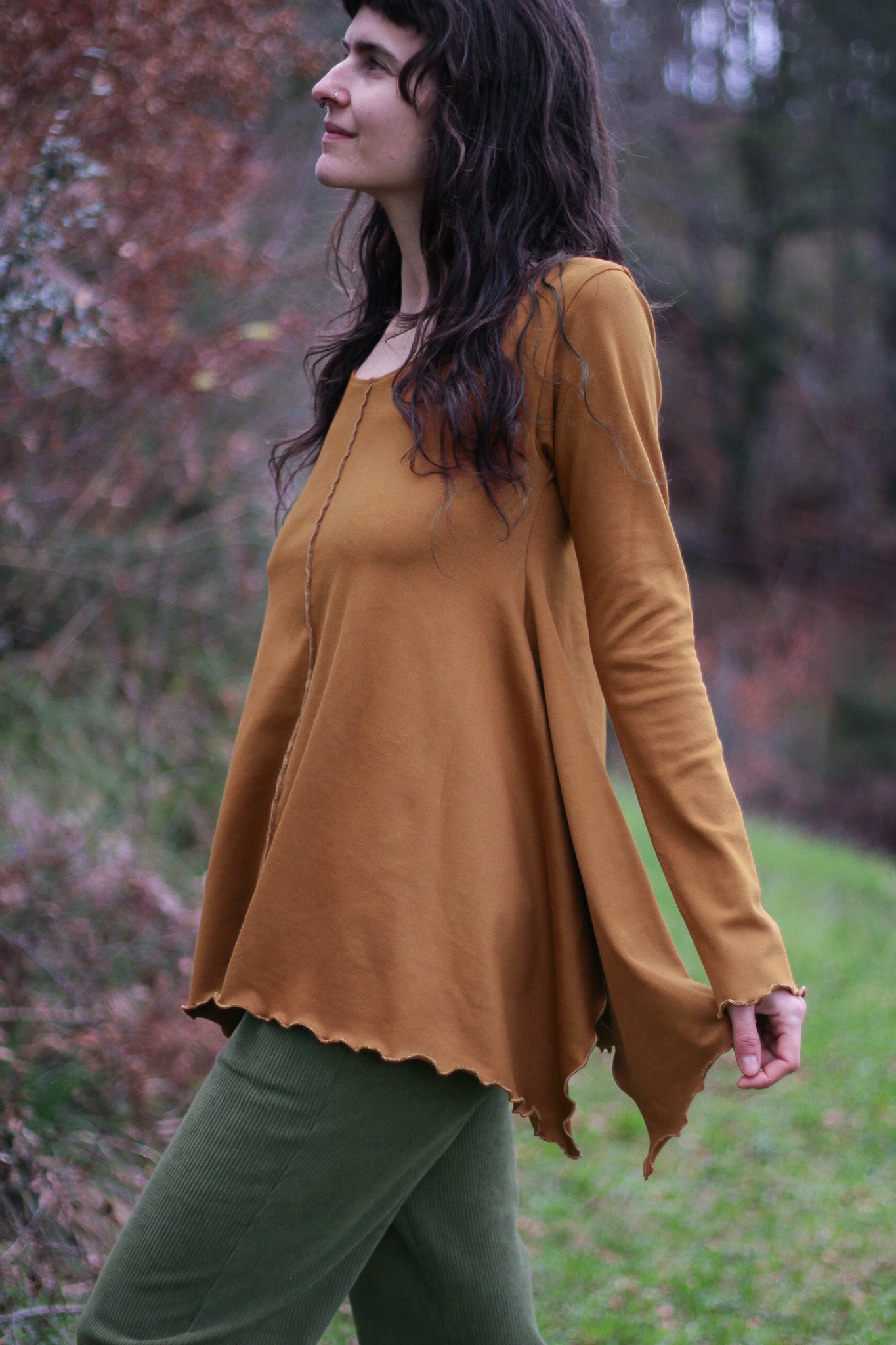 LILY long sleeve blouse | Bronze