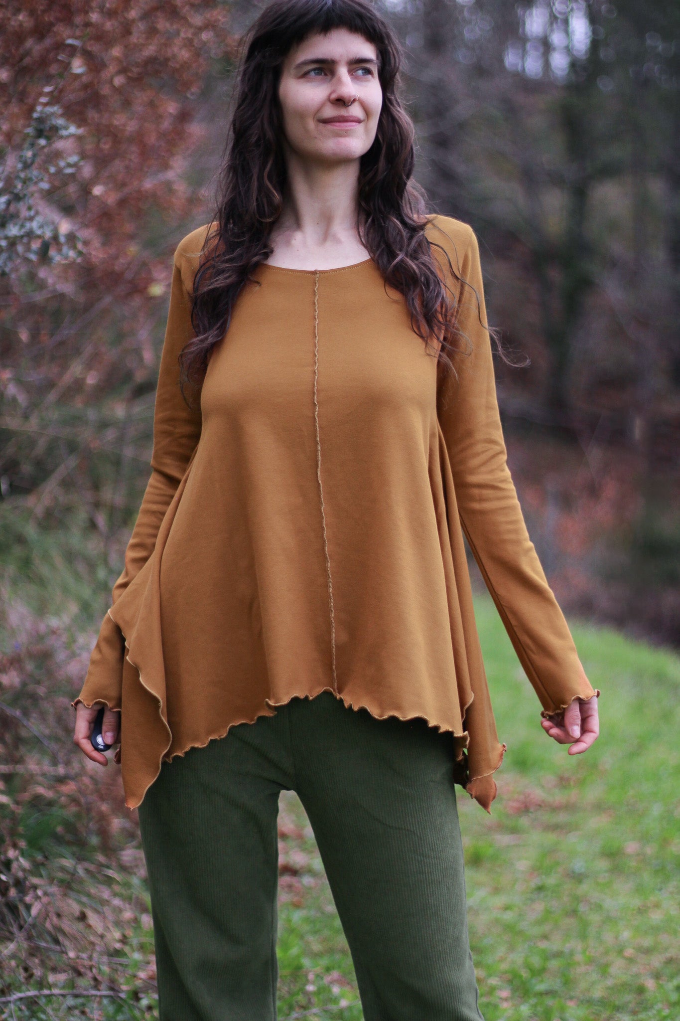 LILY long sleeve blouse | Bronze