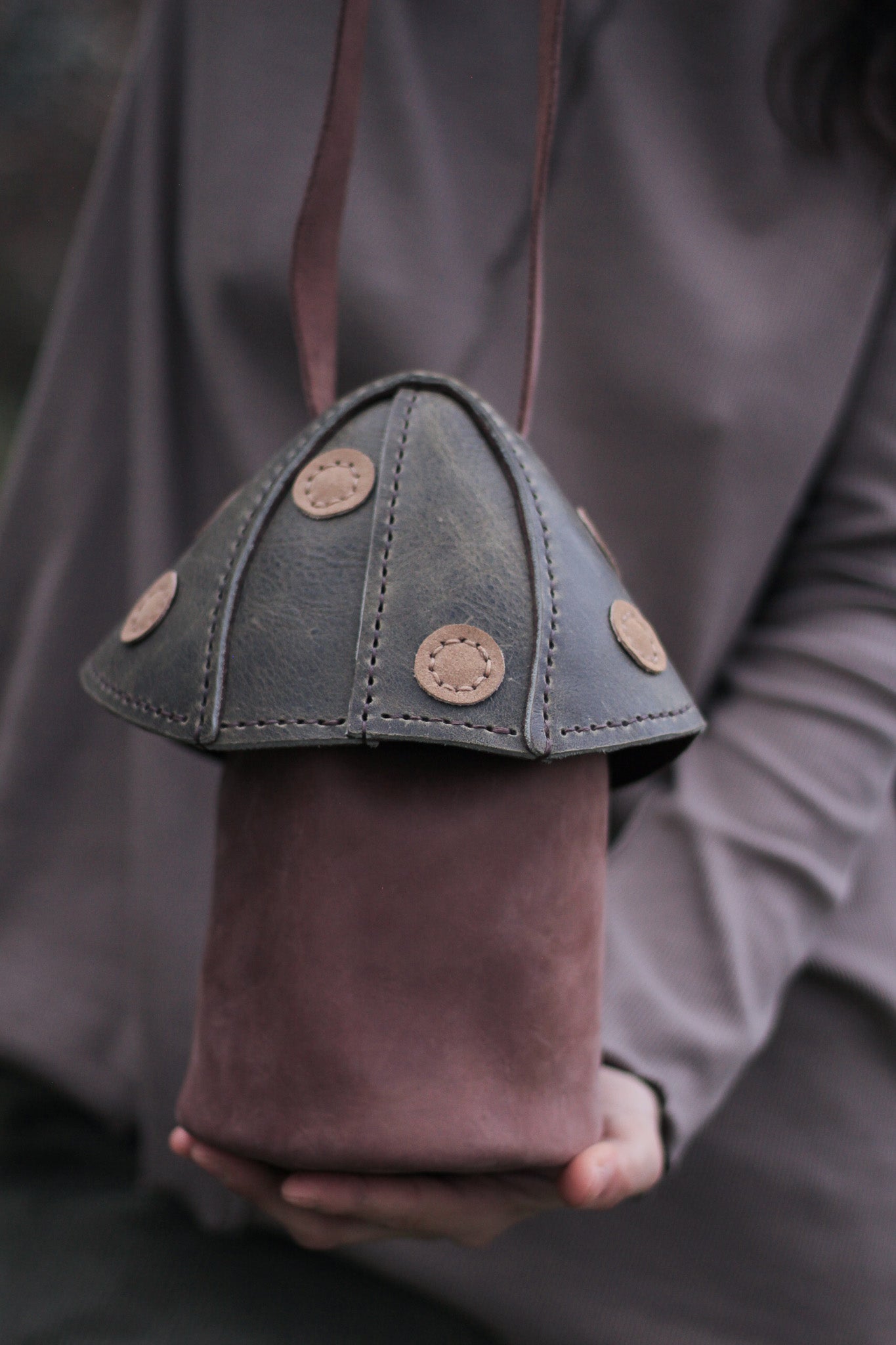 Mushie Bag | Brown & Green