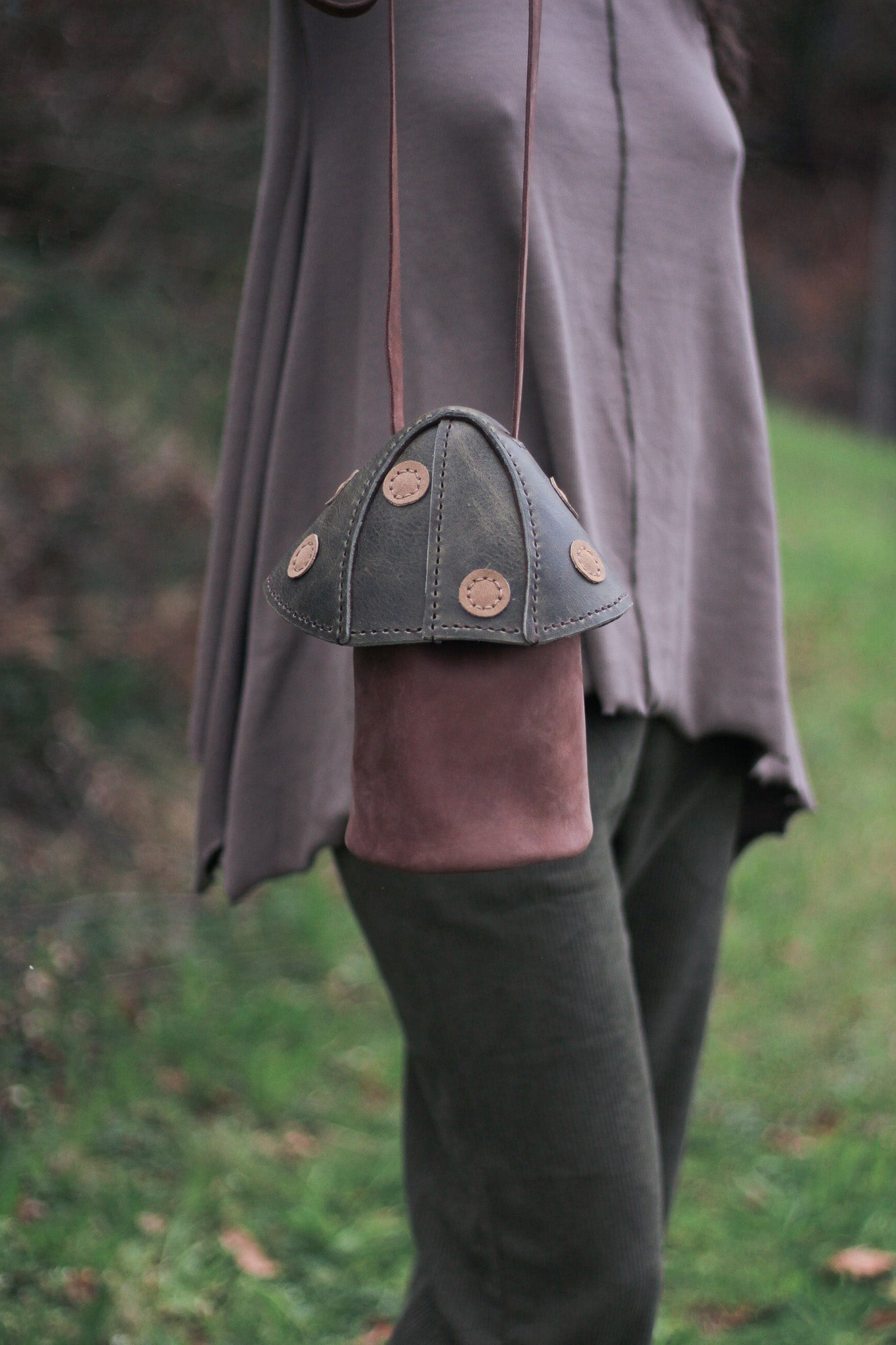 Mushie Bag | Brown & Green
