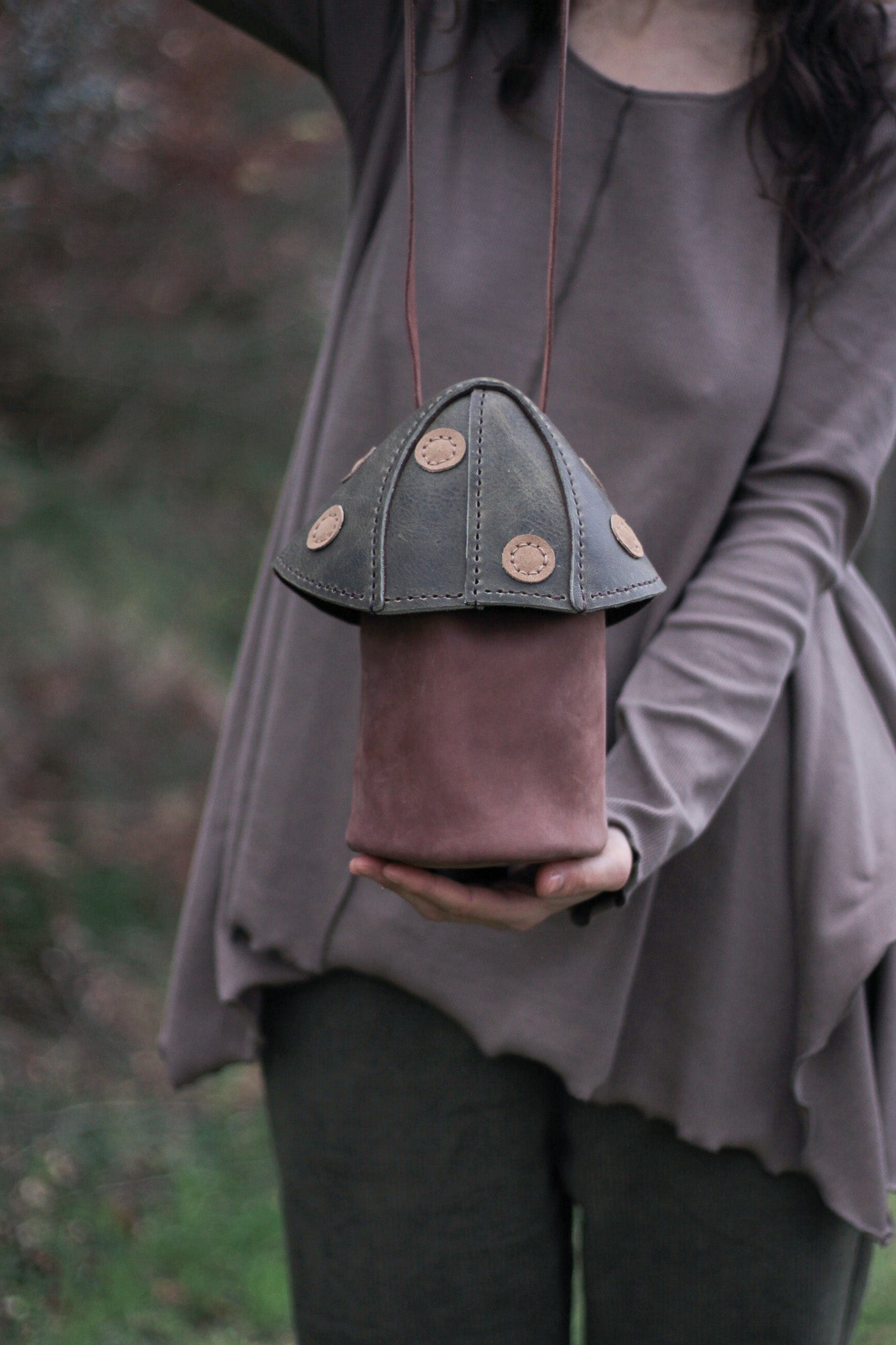 Mushie Bag | Brown & Green