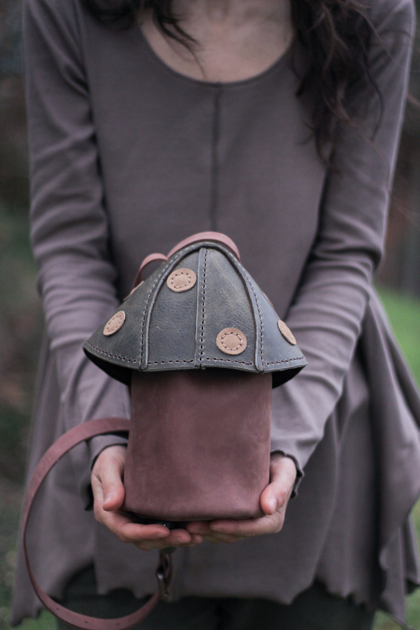 Mushie Bag | Brown & Green