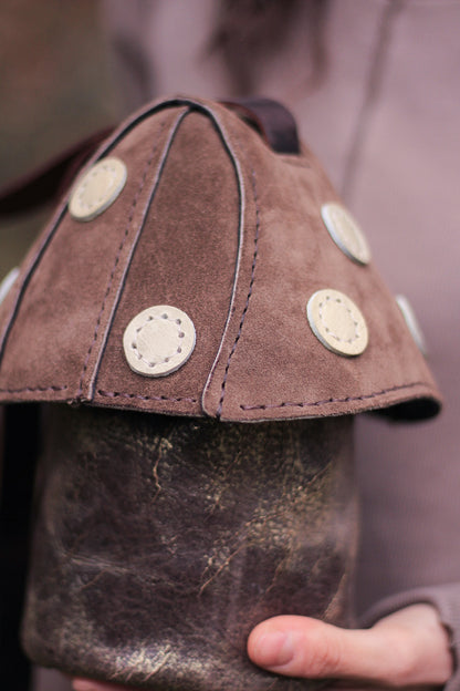 Mushie Bag | Brown & Gold