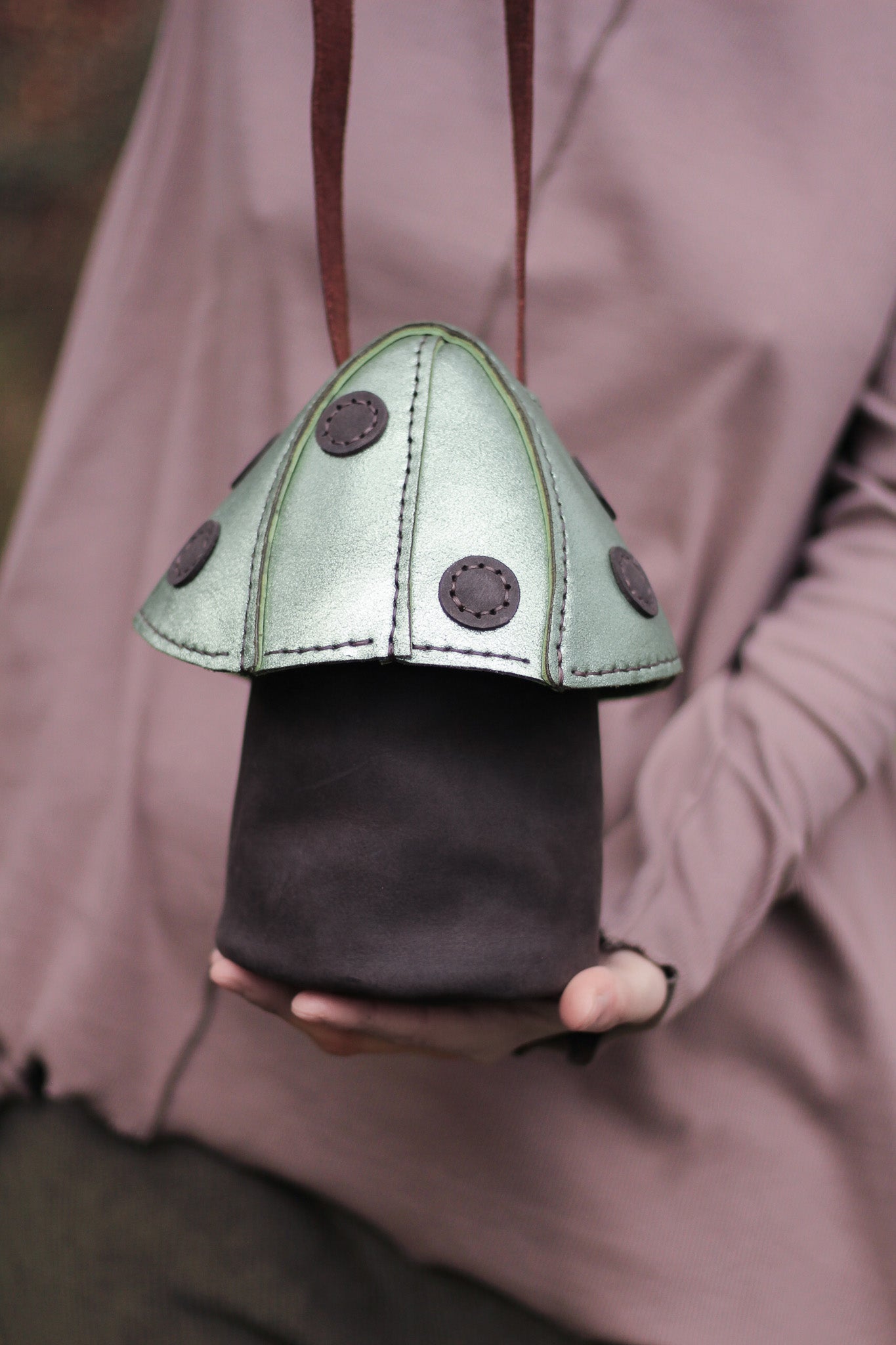 Mushie Bag | Brown & Green