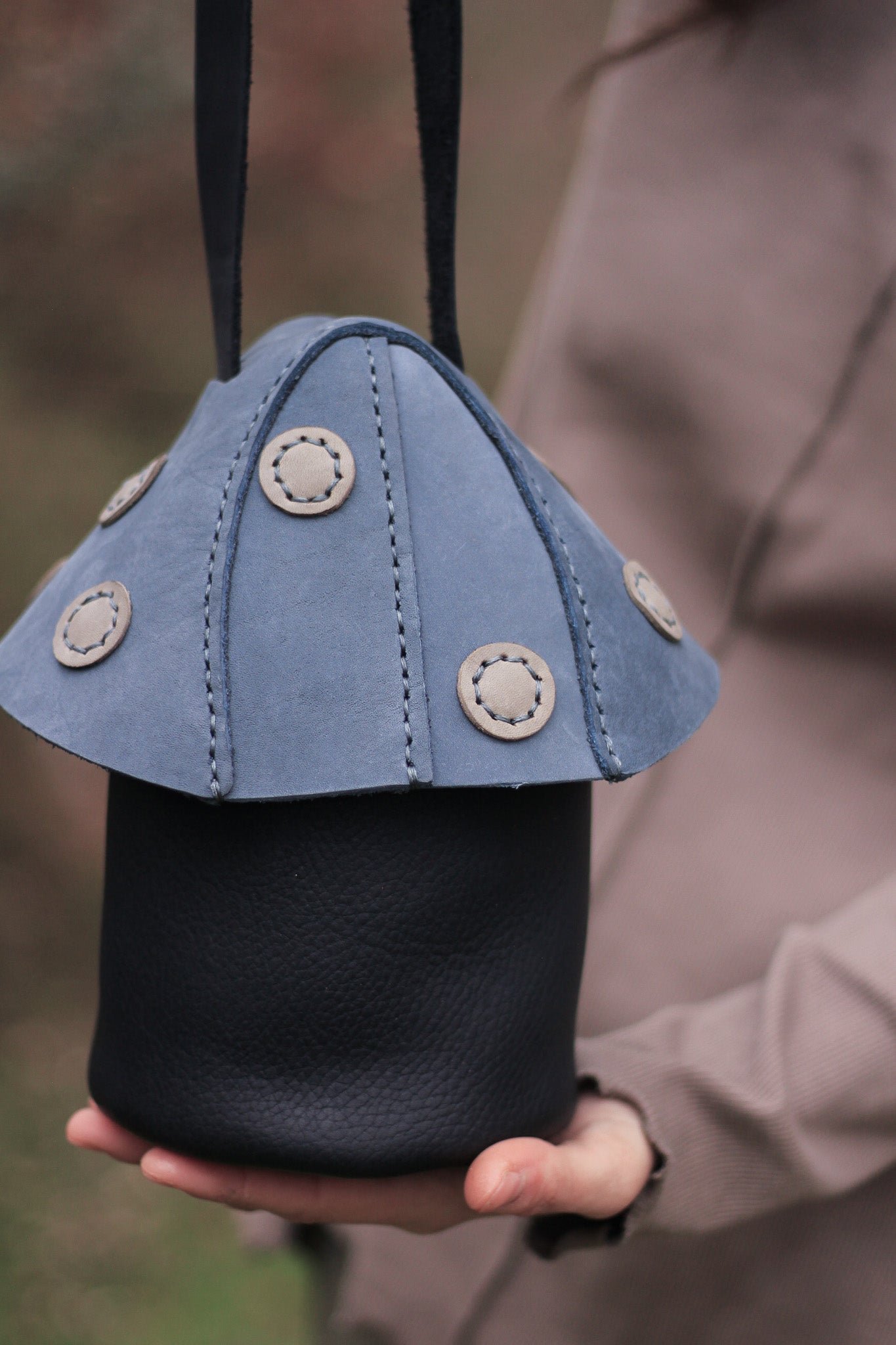 Mushie Bag | Black & Blue