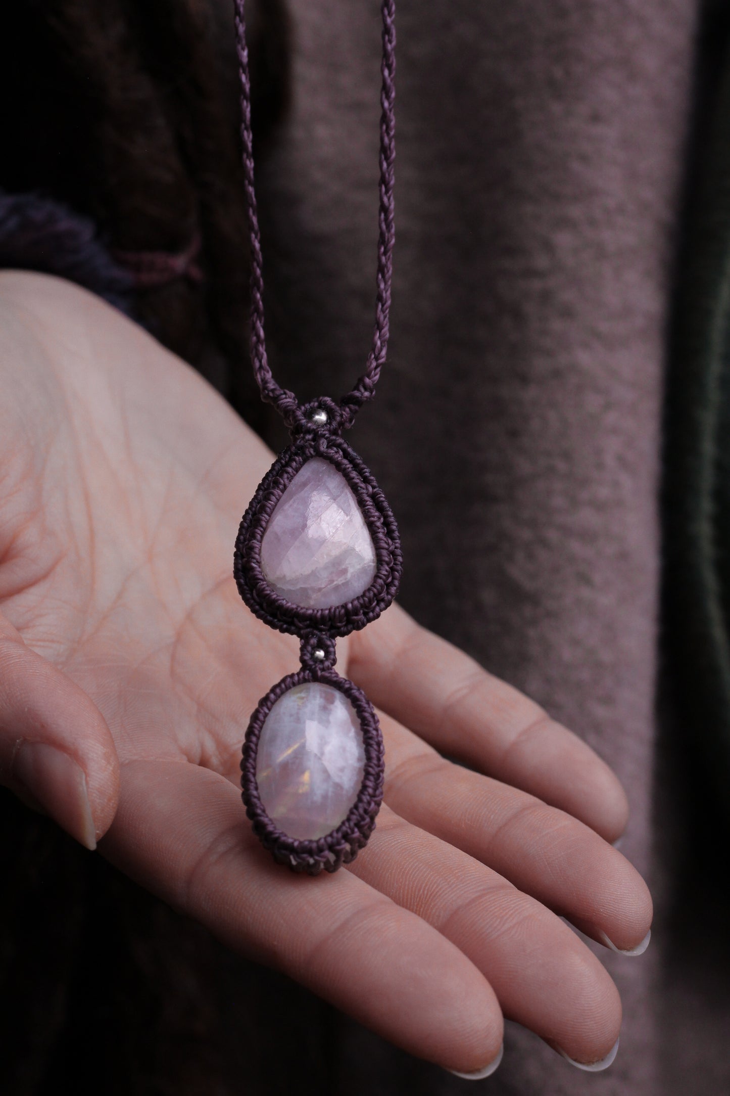 Kunzite & Moonstone pendant