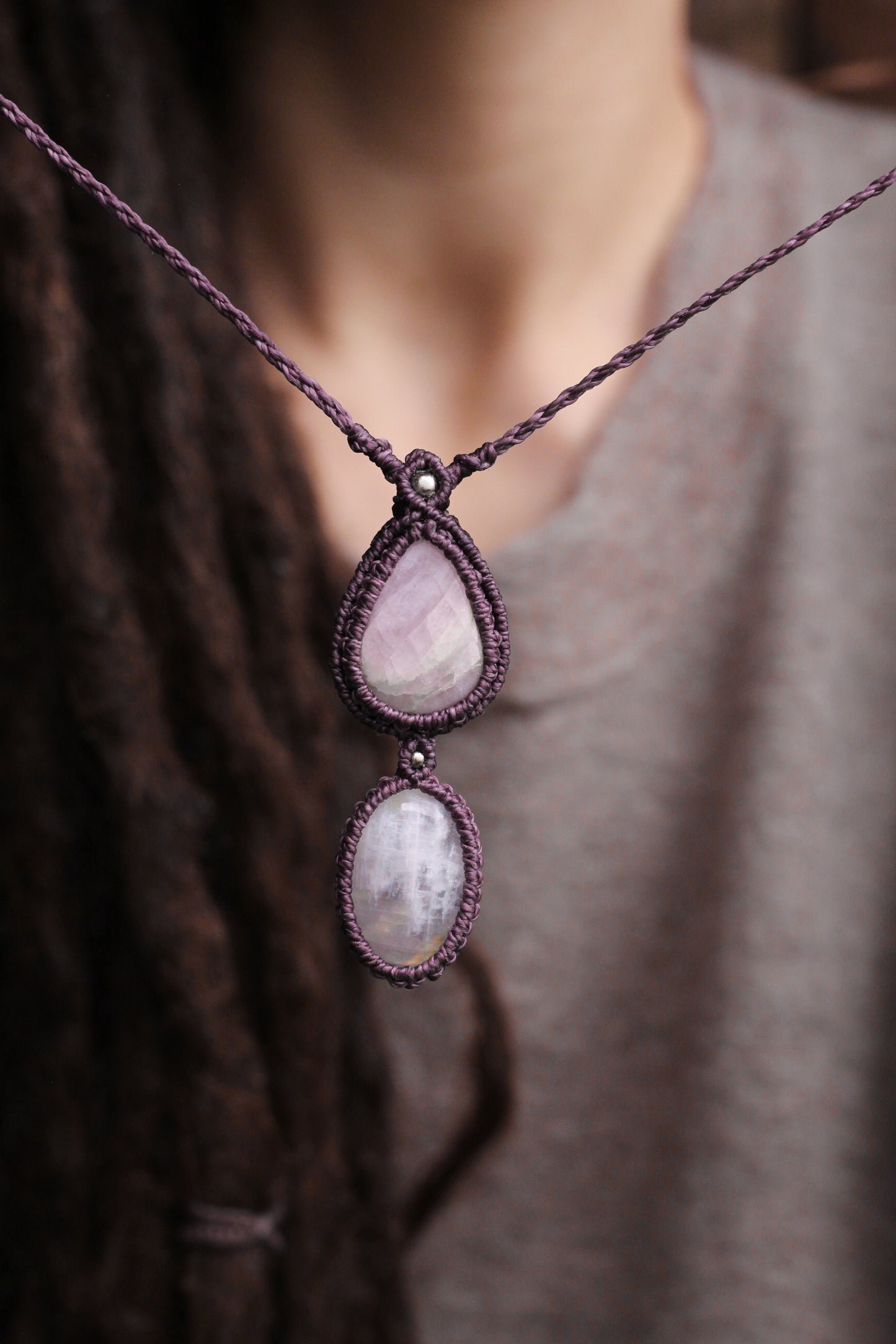 Kunzite & Moonstone pendant