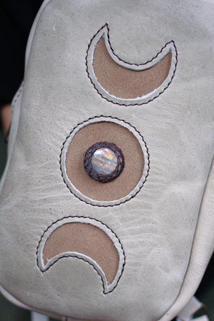 MOON BACKPACK | Tea Green & Beige