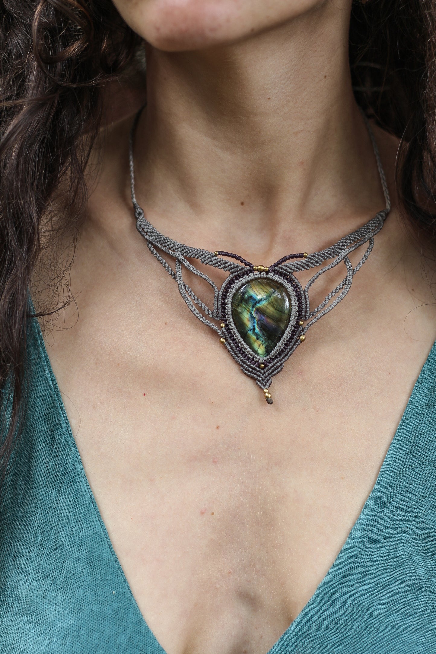 Forest Necklace | Purple labradorite