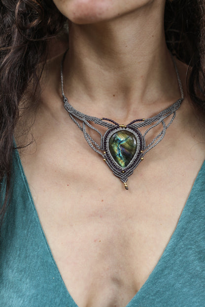 Forest Necklace | Purple labradorite