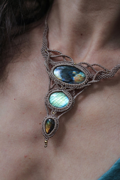 Labradorite necklace