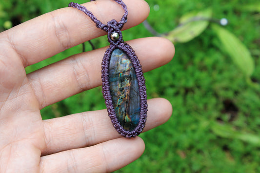 Purple Labradorite Pendant