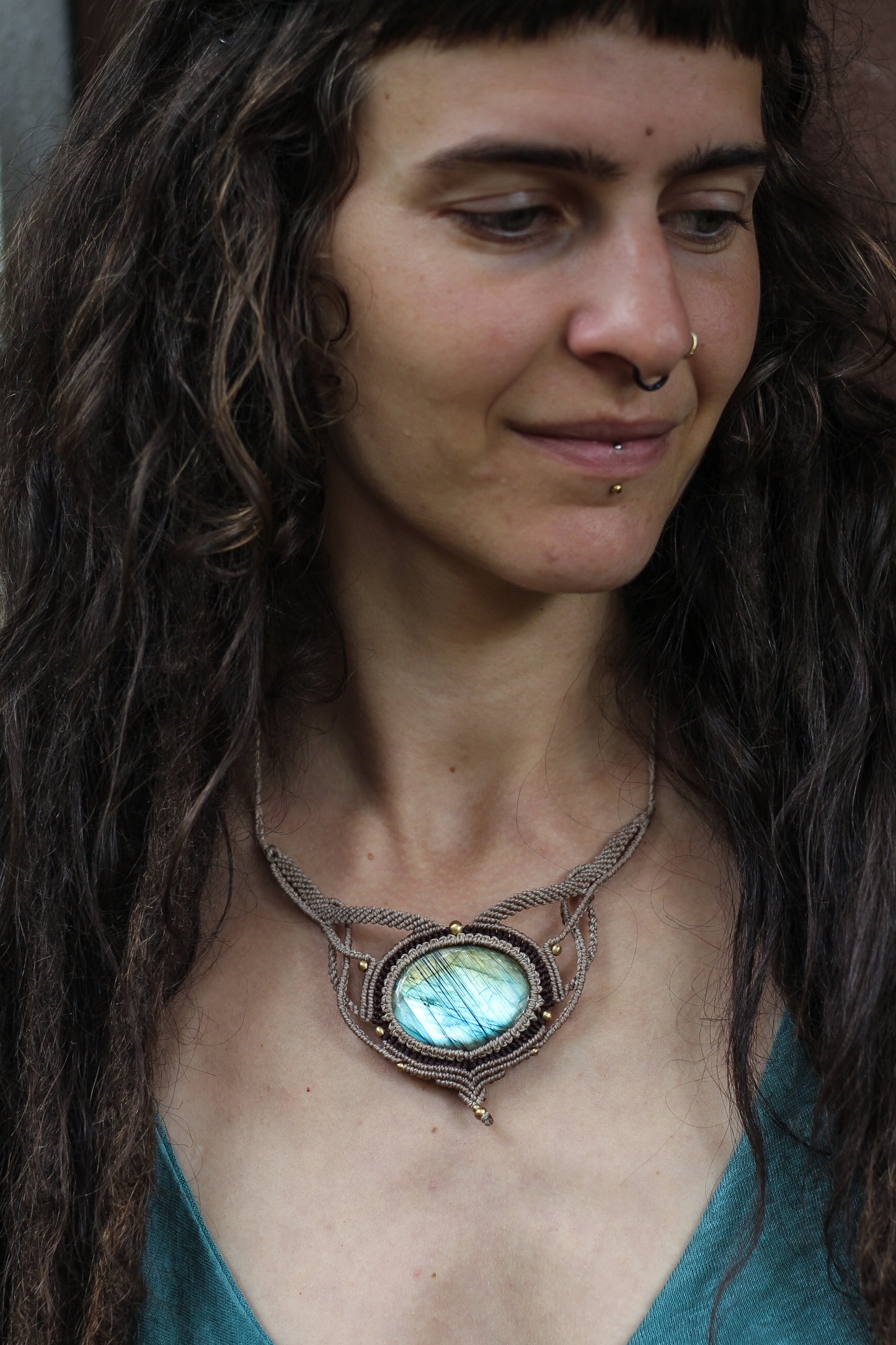 Forest Necklace | Blue labradorite