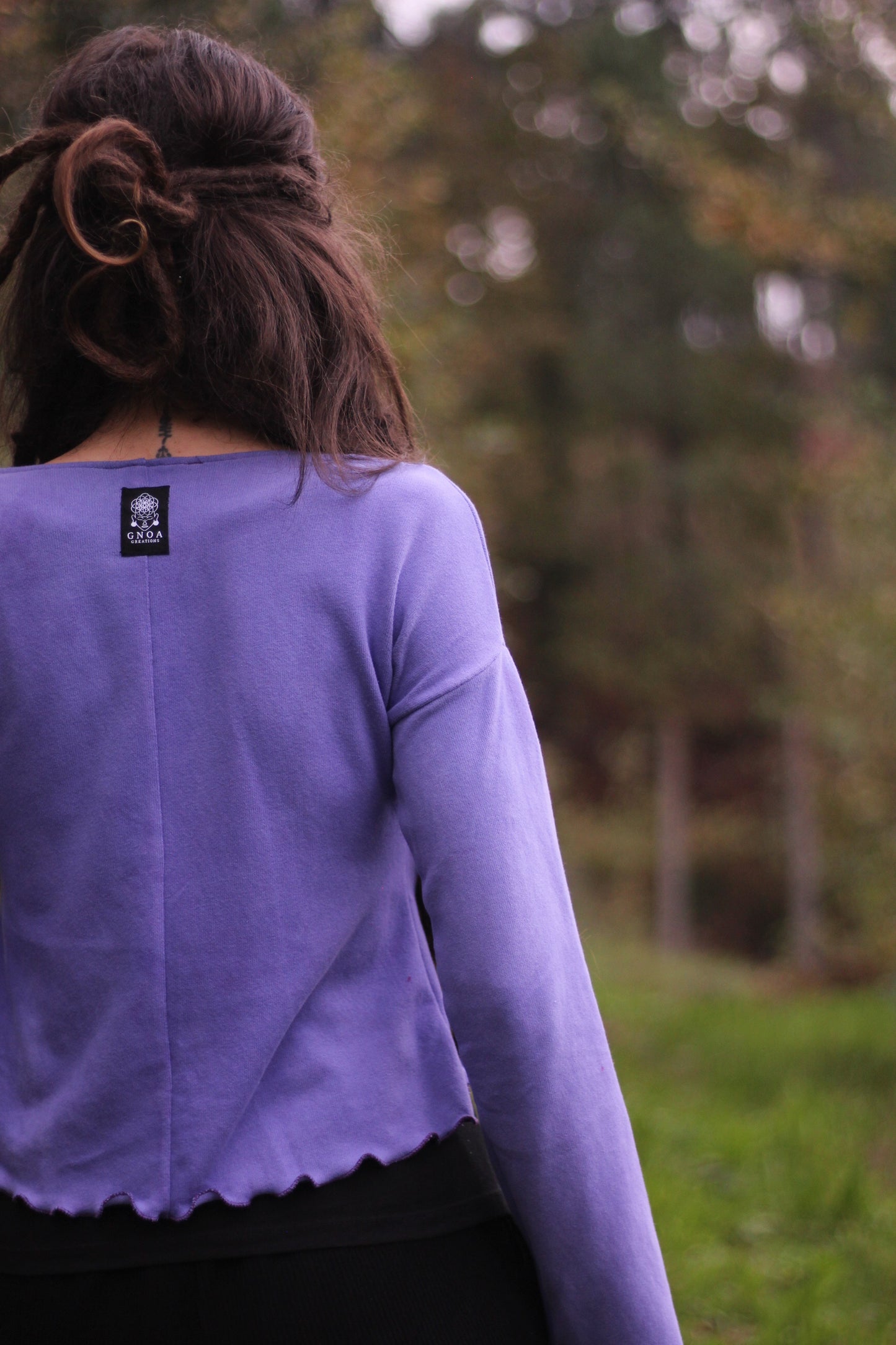 CALENDULA Long Sleeve Crop | Violet