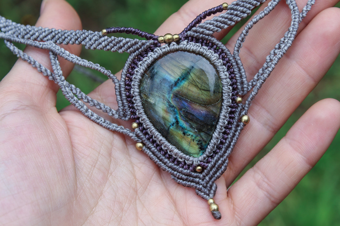 Forest Necklace | Purple labradorite