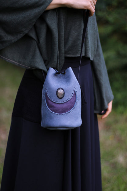 Moon shoulder bag | Blue