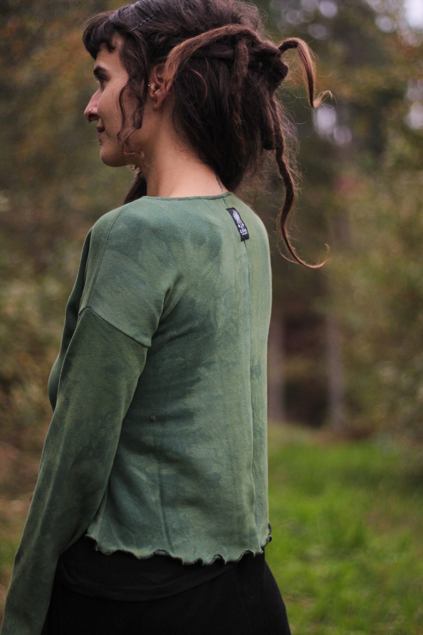 CALENDULA Long Sleeve Crop | Green