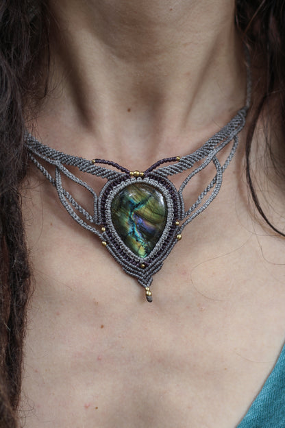 Forest Necklace | Purple labradorite