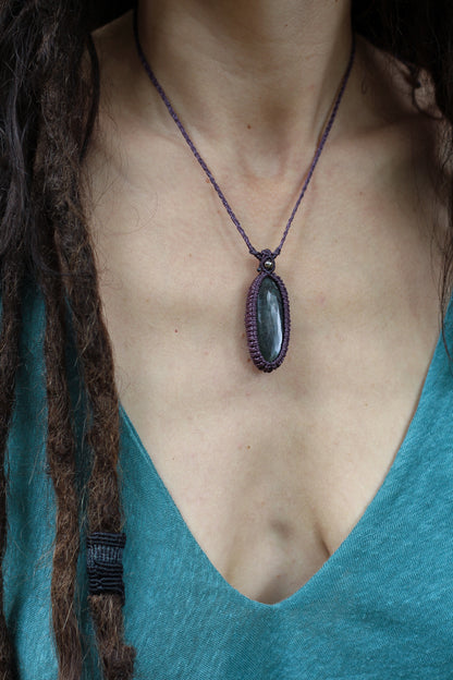 Purple Labradorite Pendant