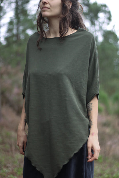 LEAF Blouse | Forest green