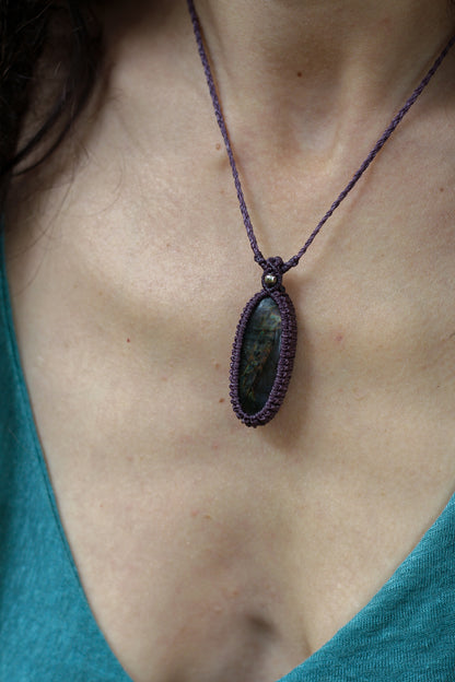 Purple Labradorite Pendant