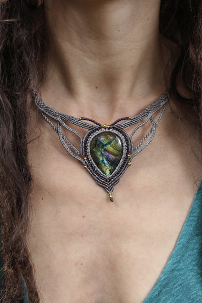 Forest Necklace | Purple labradorite