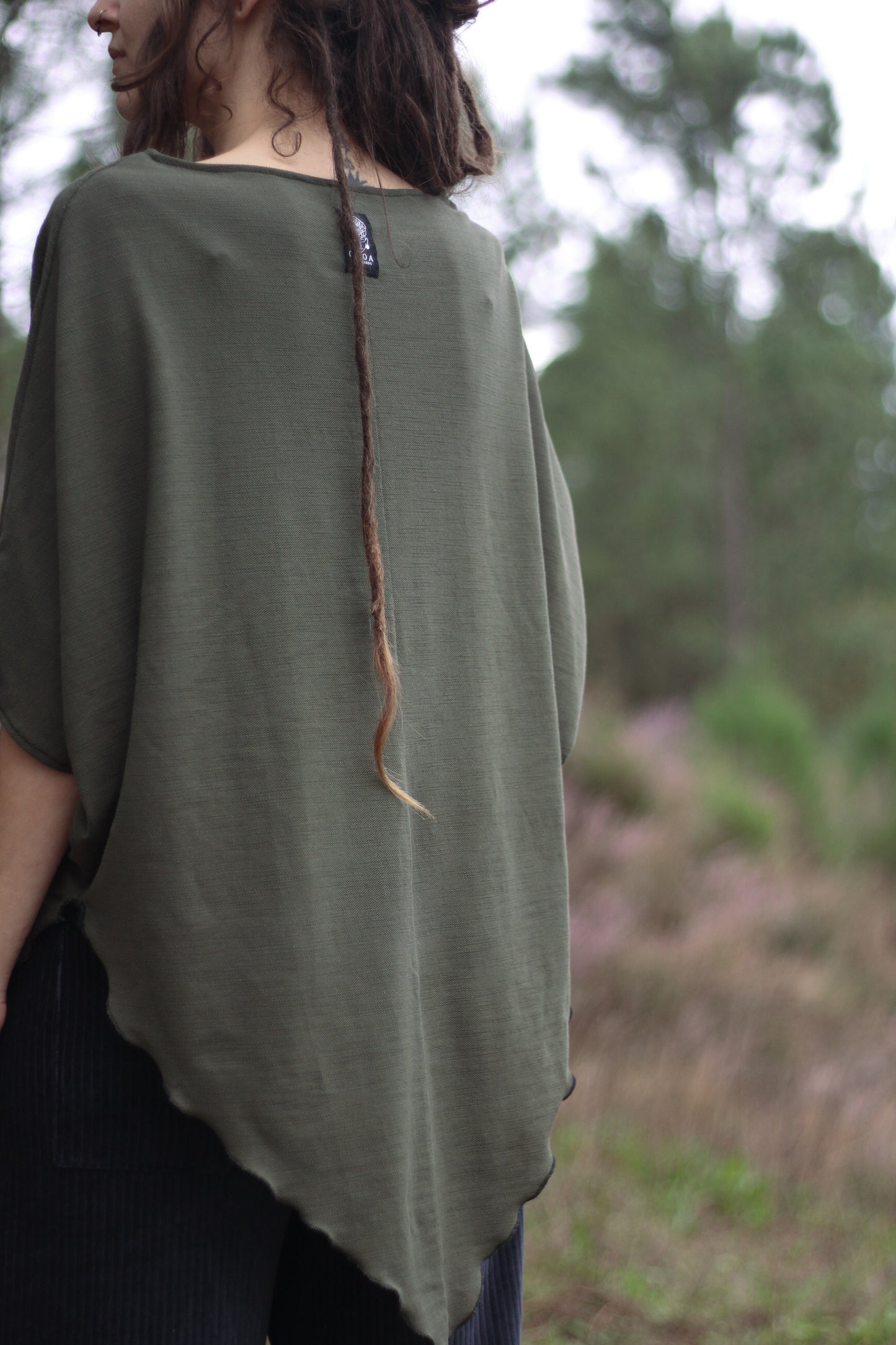 LEAF Blouse | Forest green