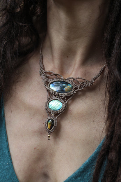 Labradorite necklace