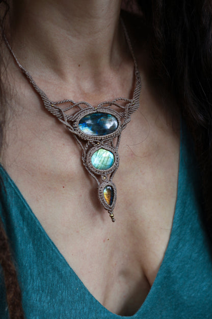 Labradorite necklace