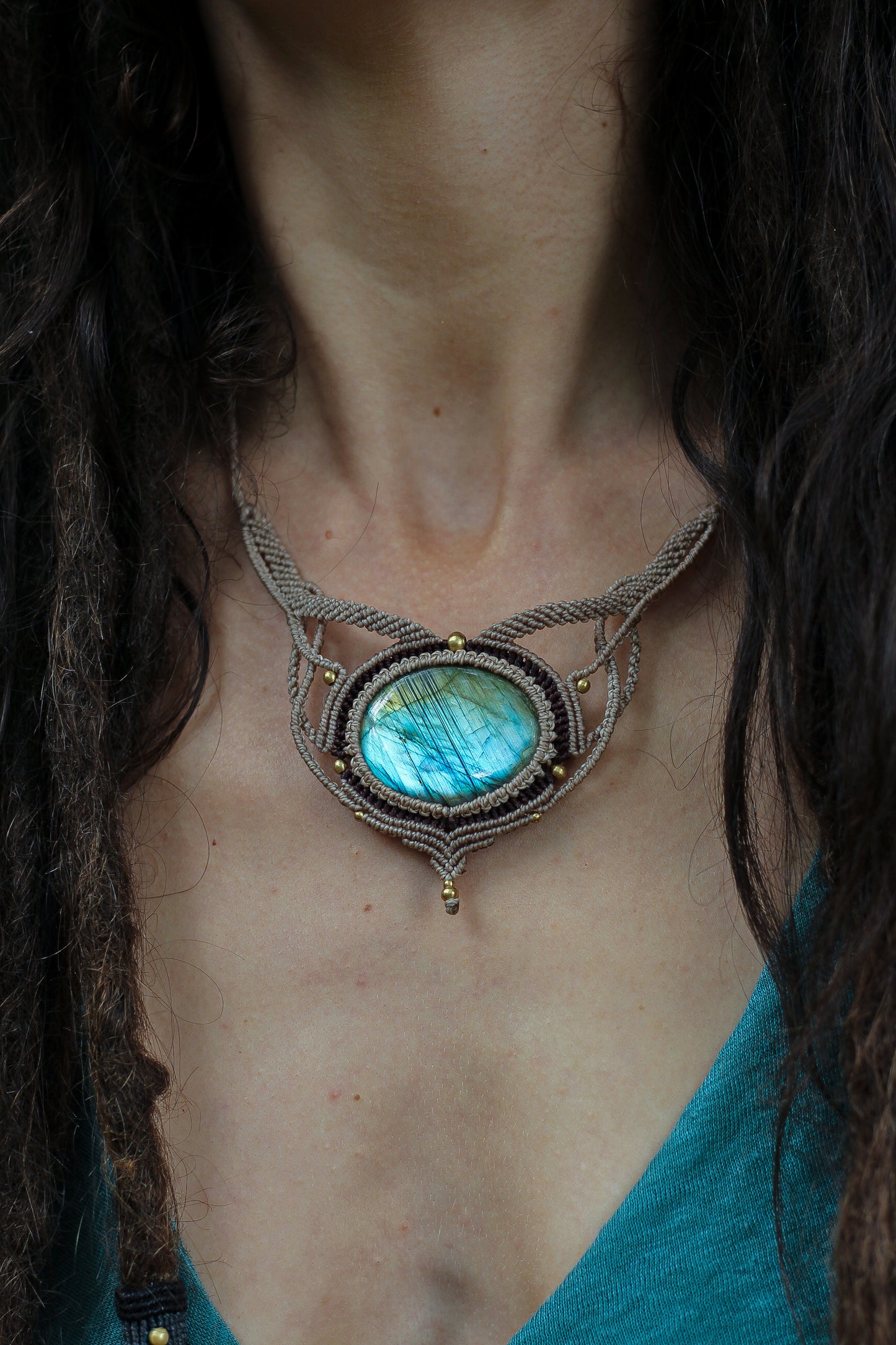 Forest Necklace | Blue labradorite