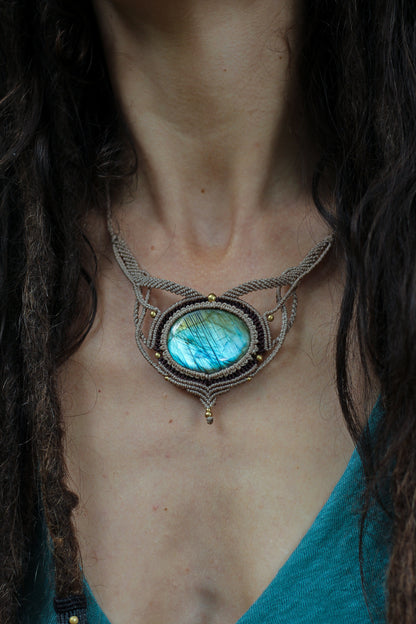 Forest Necklace | Blue labradorite