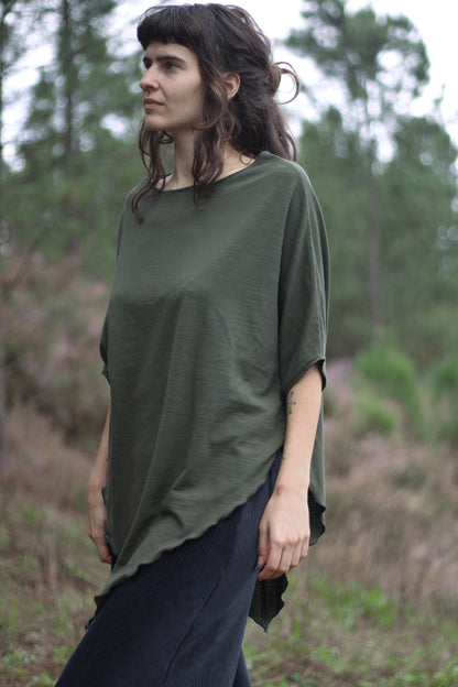 LEAF Blouse | Forest green