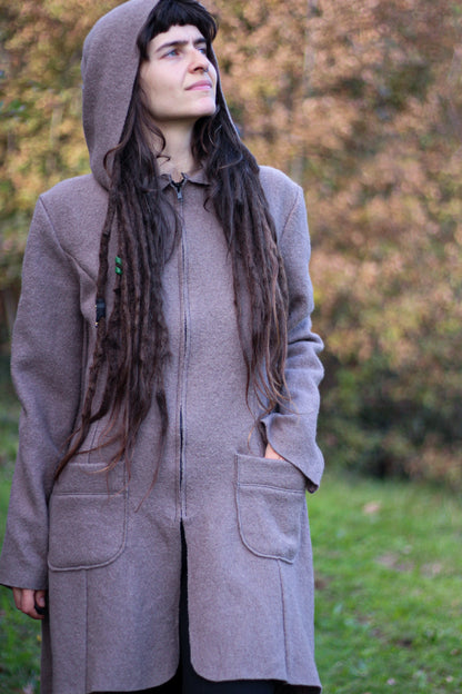 SAGE Coat | Dusty gray/pink