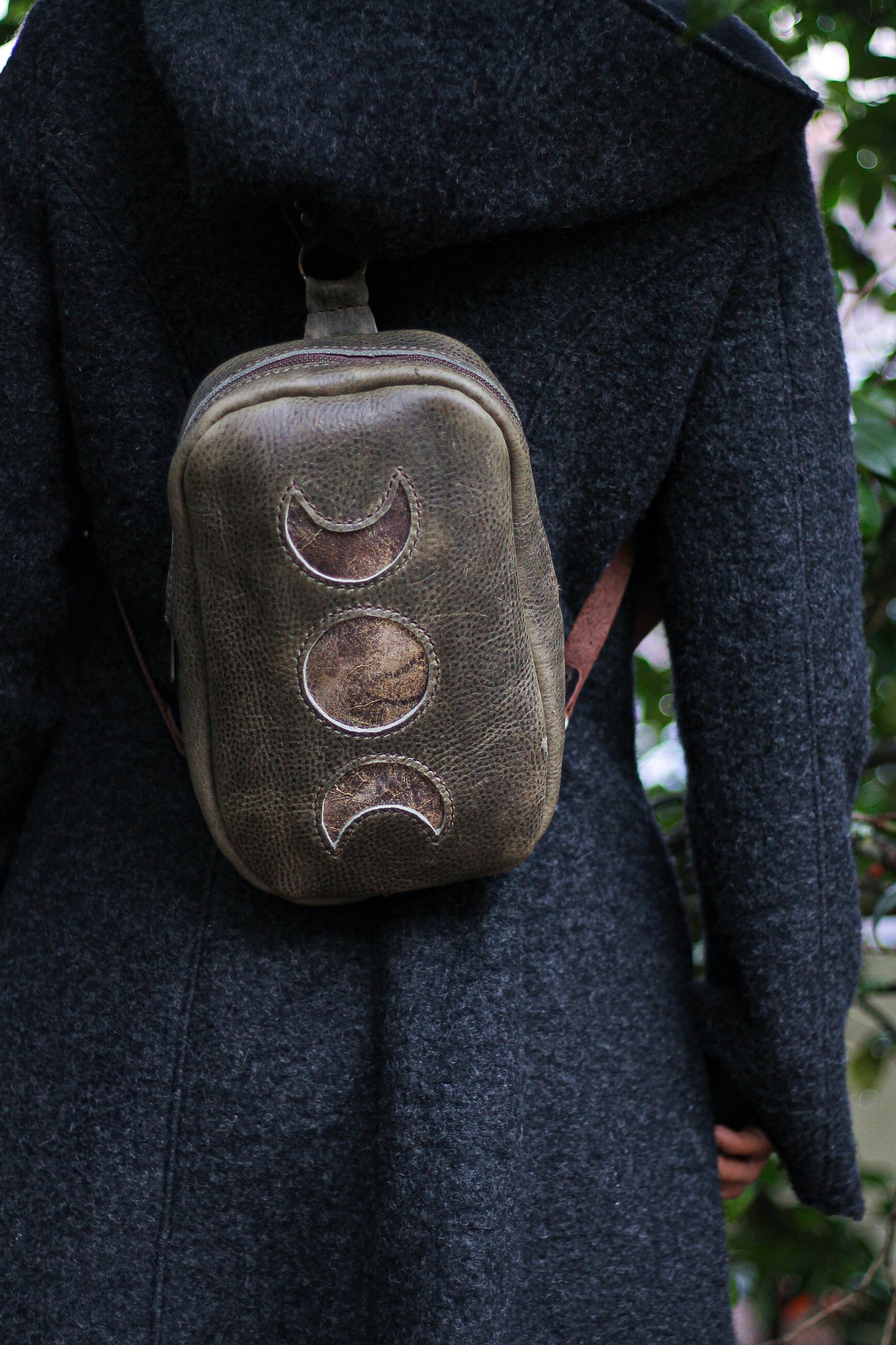 MOON BACKPACK | Green & Brown